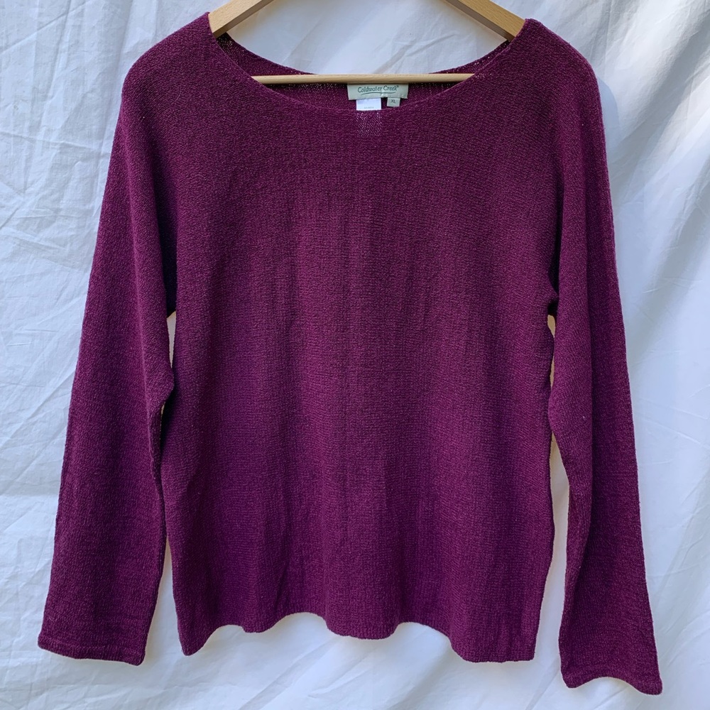 Raspberry colored XL sweater